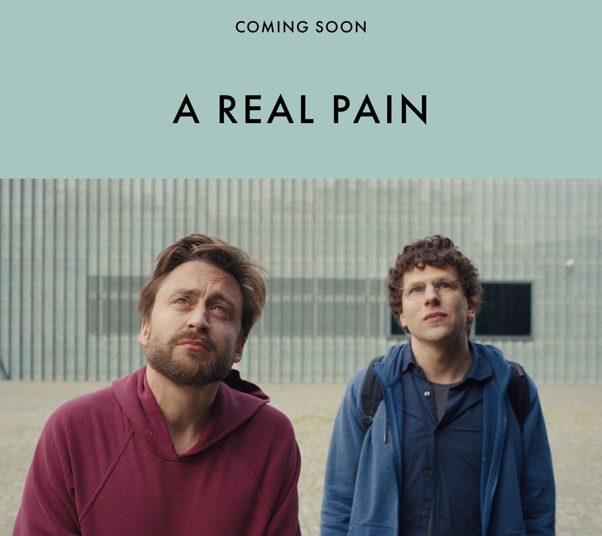 CurzonRichmond's tweet photo. Two mismatched cousins embark on a road trip to Poland to honour the memory of their grandmother. Written, directed by and starring Jesse Eisenberg, along with Kieran Culkin, A REAL PAIN is a film full of humour and heart, and we have a Curzon Members' Preview tomorrow at 18:00 https://t.co/l2HqnUMpFM