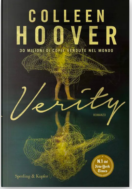 Primo #libro del 2025:

Verity
Colleen Hoover

Un thriller psicologico ricco di suspense dove niente è come sembra