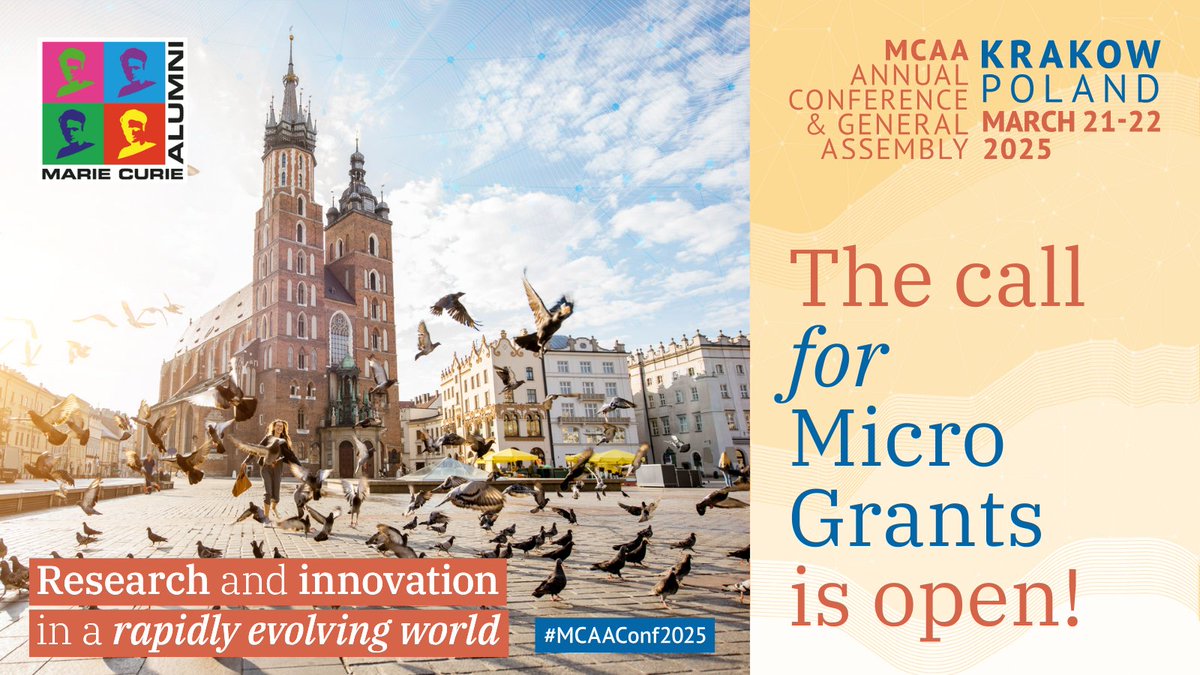 Micro grants available for our members! 📢

If you’re planning to join us in Krakow 🇵🇱 for the #MCAAConf2025, apply for financial support to cover your travel and accommodation expenses.

ℹ️ Learn more and submit your application for a Micro General Assembly Grant (MGAG) by