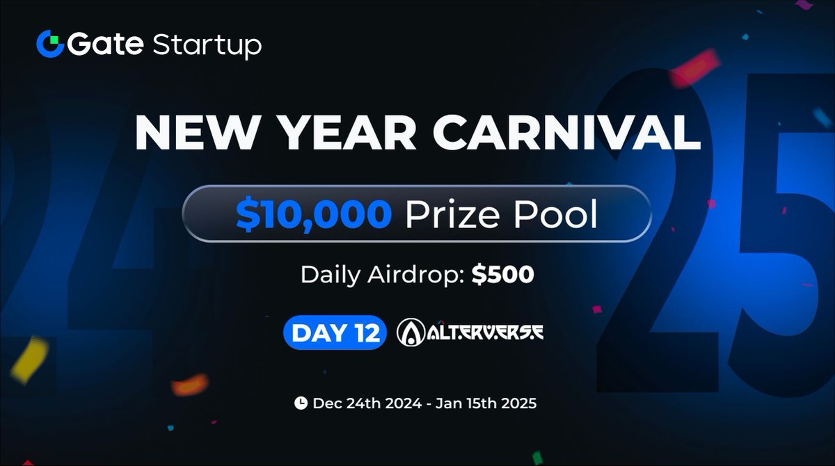 🎇 Day 12 of #GateioStartup New Year Carnival - $10k Prize Pool.

🎁 $500 in $AVC prizes (5 winners * $100)

­­­- Follow @gate_io, <a href="/Gateio_Startup/">Gate.io Startup is now Gate Launch</a>, <a href="/AlterVerseGame/">AlterVerse</a>
­­­- RT, tag 3 friends with #Startup2025Carnival
­­­- Drop your $AVC trading screenshot: gate.io/trade/AVC_USDT

🎮