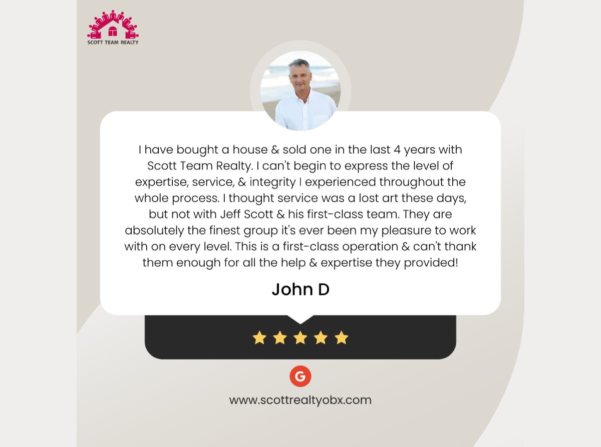 scottteamrealty's tweet photo. 5 Star: John D. "I have bought a house &amp; sold one in the last 4 years with Scott Team Realty. I..." https://t.co/t1FbLEwCjz