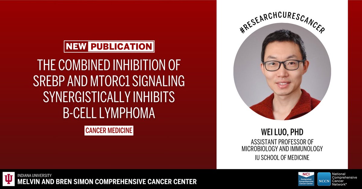 Learn from a new article published in <a href="/CancerMedicineJ/">CancerMedicine</a> by the cancer center’s Wei Luo, PhD, and colleagues. Read more: ow.ly/eaj150UgjWf. #ResearchCuresCancer #NCIcomprehensive <a href="/luoweicool/">Wei Luo</a>