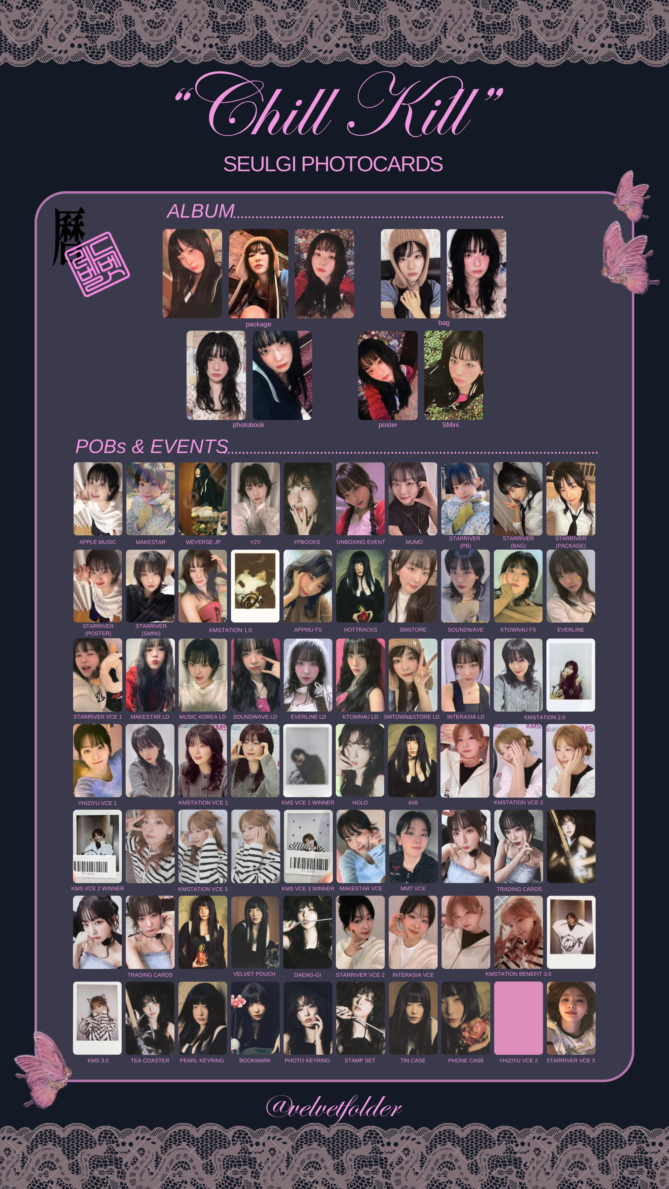 red velvet スルギ トレカ chill kill everline Red Velvet 