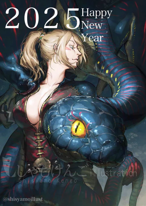 2025 Happy New Year.ガブラス&amp;ガブラスーツmyハンター#MonsterHunter 