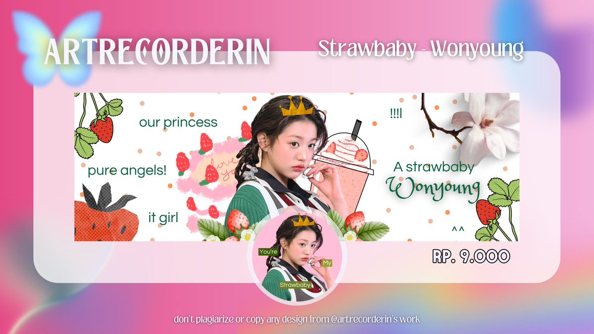 rinjyah's tweet image. Halo help rt tysm #zonauang 

Arin ada layout bertema pinkish strawberry ada wonyoung winter rei dan Belle yang bisa kamu take sekarang juga! Harga sudah termasuk retext yap! 

#zonauang️ #zonauangᅠᅠᅠ layout ready stock winter wonyoung rei belle