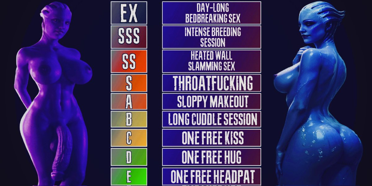 Created by <a href="/SoftPinkDom/">Astolfo.</a>

Female and futa preferred others are allowed

Like retweet and post a picture to get a rating
(❤️&amp;🔄+🏞 mandatory)
Also ask wich liara should respond. Can also be both)

This is not for rp but if I like what I see there may be a chance I'll contact you