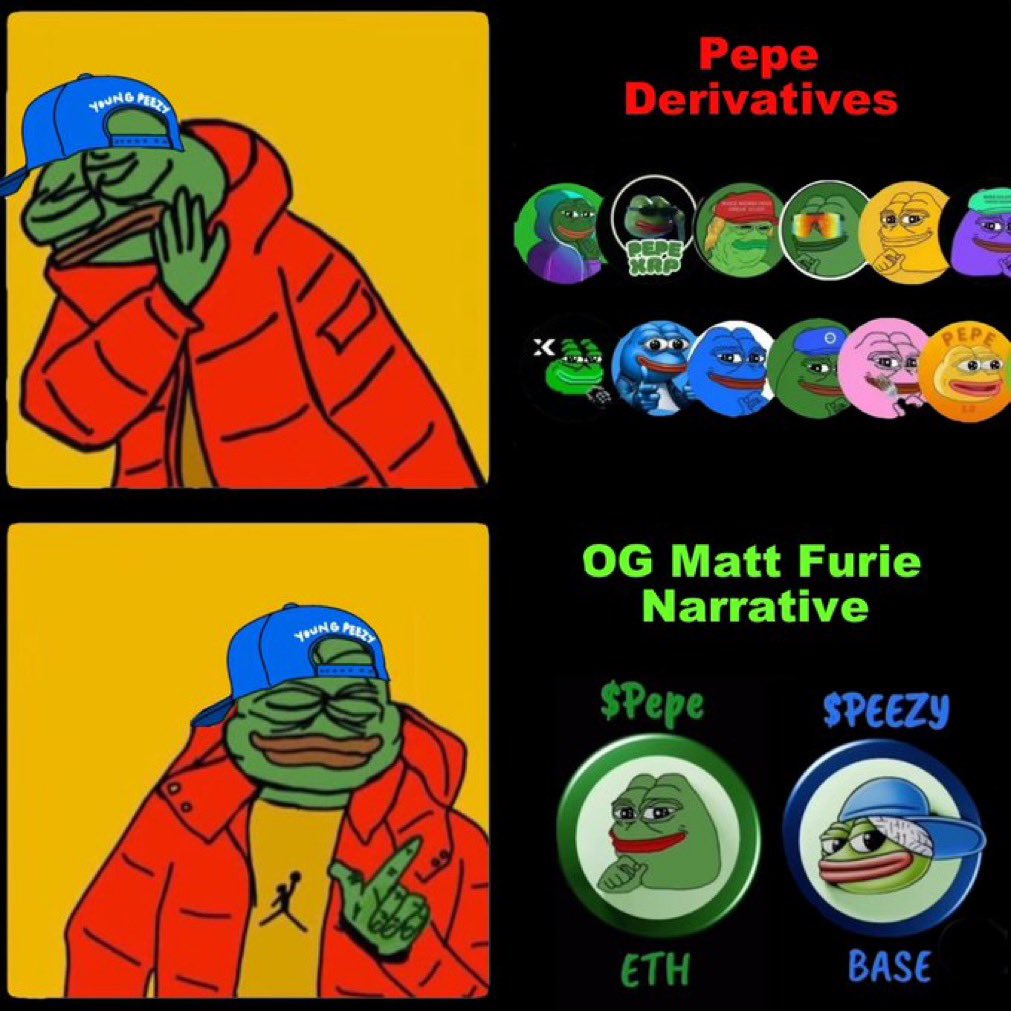 StevieMac937's tweet image. Who else fam???
@YoungPeezy_Pepe HAS IT ALL!!! 
No other #memecoin is cookin wat $PEEZY is ⚡️⚡️⚡️
Lfg
🐸🧢🎤
#interneticon