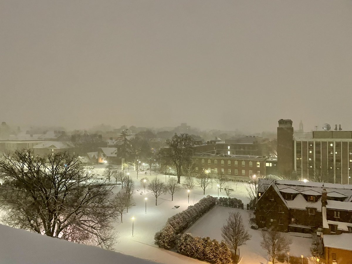 Tmorrowwx's tweet photo. Nice surprise in State College this morning, measured an average of 4.3” as of 7am outside of Walker building! @NWSStateCollege https://t.co/LqFcV4tKew