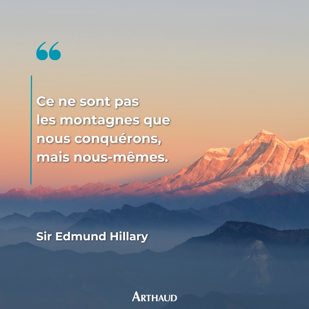 Quel sentiment vous procurent les montagnes ? ⛰️

#citation #siredmundhillary