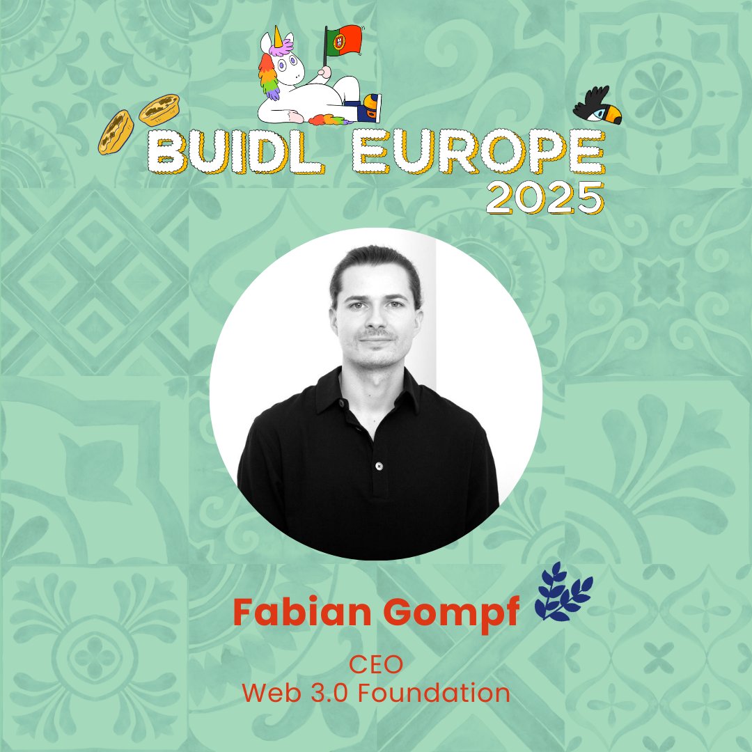 BUIDL Europe is coming next week! We are thrilled to announce <a href="/FabianGompf/">fabi</a> from <a href="/Web3foundation/">Web3 Foundation</a> is speaking on "Learnings from the largest DAO". 🥳

The full agenda is available at buidleurope.com