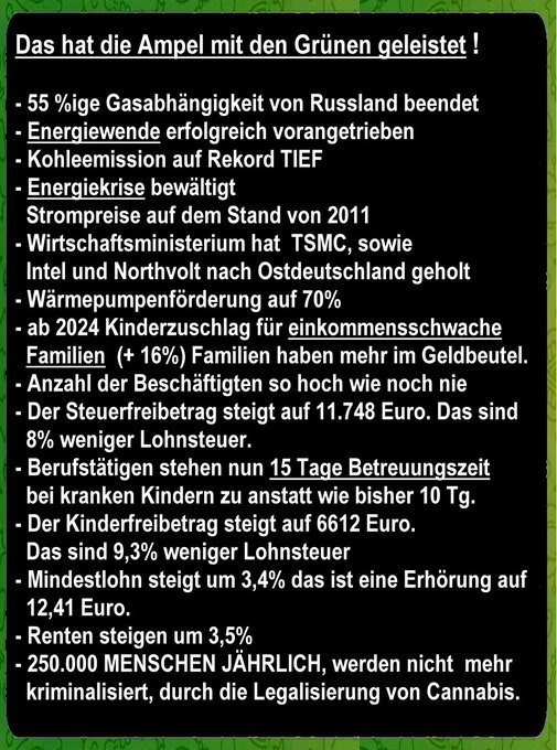 Wenn ihr "die Grünen" und #Habeck4Kanzler wollt, warum schreibt ihr nicht pausenlos positives darüber? Lese fortwährend nur was über #fckafd 💩 , das ist doch Werbung für diese fckpartei!!