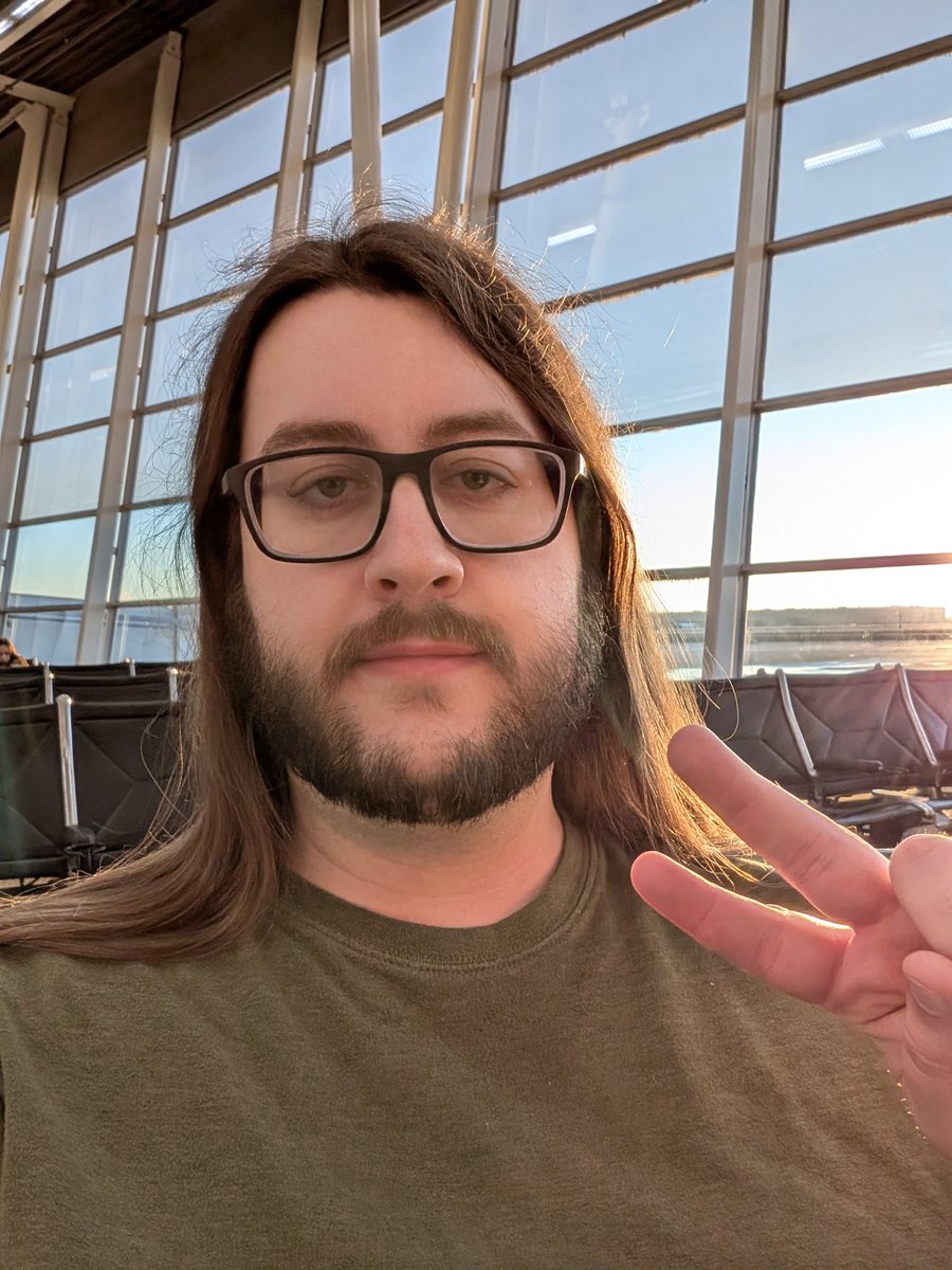 AGDQ 2025 "In the airport but pissed off because I'm gonna be getting there like 5 hours later than I thought" selfie