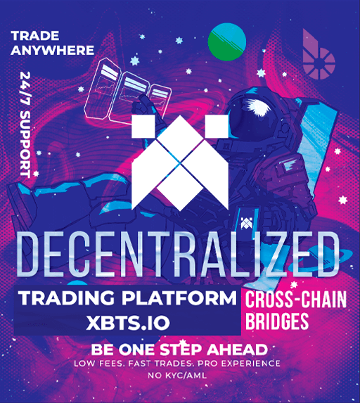 Hello, Crypto Innovators! 🚀 The time to act is NOW! 
✅Join XBTS DEX &amp; DeFi and tap into the world of crypto opportunities 🔔
🎯Low Fees! No KYC!
📊Take control of your financial destiny today at xbts.io
🎉Crypto Opportunities Await!

#xbtsdex #cryptomarket