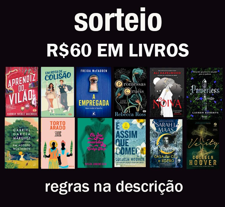 promosdelivro's tweet image. 🚨 SORTEIO DE LIVROS 

Valendo R$60 em livros ou Pix 📚

Regras:
- Seguir @promosdelivro
- Dar RT e curtir este tweet
- Dar RT e curtir o tweet fixado

Resultado: 15/01 🍀