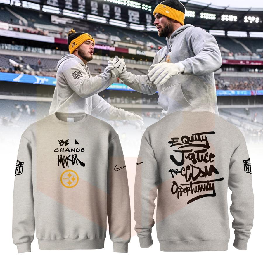 Cyberbespoke's tweet image. Pittsburgh Steelers Be A Change Maker Sweatshirt
Champion change and rep the Steelers with this iconic sweatshirt. Designed for fans who believe in making a difference. #PittsburghSteelers #BeAChangeMaker #InspireChange
--&amp;gt;cyberbespoke.com/product/atlant…