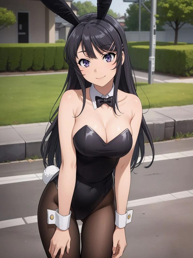 HeyRiko's tweet photo. Today's protagonist is Sakurajima Mai, do you know her? 🐰📷#AI #Death #AnimetoLiveAction #DigitalArt #MerryChristmas #SakurajimaMai #MyTeenRomanticComedySNAFU https://t.co/0DRXzr9zVd