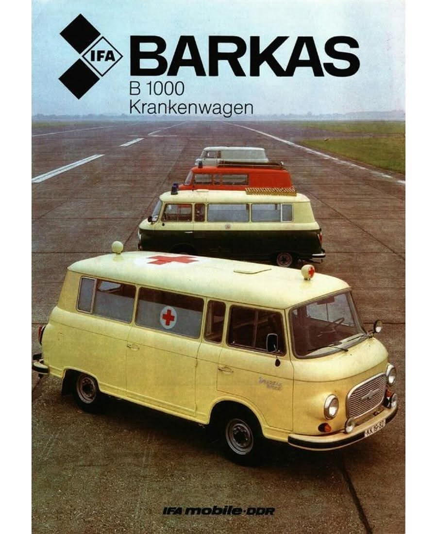 DDR_Reklame's tweet image. Der #Barkas #B1000 war ein Kleintransporter, der in den Jahren 1961–1990 im VEB Barkas-Werke #KarlMarxStadt hergestellt wurde. Insgesamt wurden davon 175.740 Fahrzeuge gebaut.
#Kastenwagen #DDR #GDR #IFA #KfZ #Kleintransporter #Kleinbus #Chemnitz #Ostalgie #EastGermany