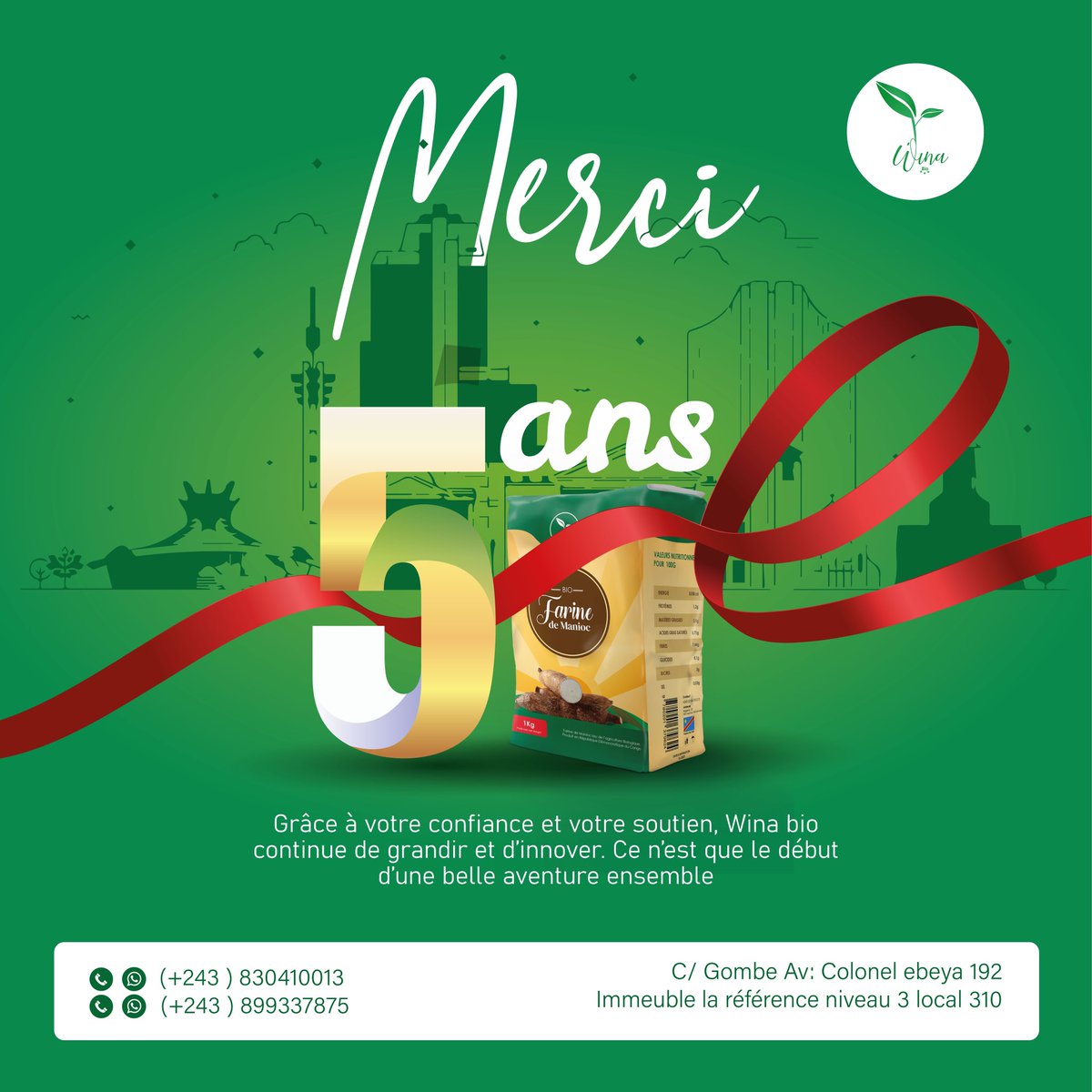 wina_bio's tweet photo. Aujourd'hui, nous célébrons 5 belles années ensemble .Votre soutien et votre confiance ont été essentiels à notre aventure. Merci de faire partie de cette histoire. Ensemble, nous avons réalisé de grandes choses et nous sommes impatient de voir ce que l'avenir nous réserve. 🙏 https://t.co/LvxQpH0lrp