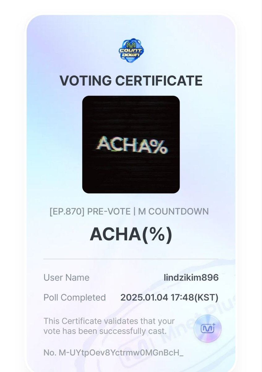 NEWS_XIN's tweet photo. Preliminary voting for the MCOUNTDOWN show has begun 

‼️Vote for ACHA%‼️

https://t.co/fW7rO8tM1l

#XIN #ESHA #HANNAH #NIZZ #NOVA #ARIA #ACHA @X_in_official #MCOUNTDOWN https://t.co/QzDRJQKyWj