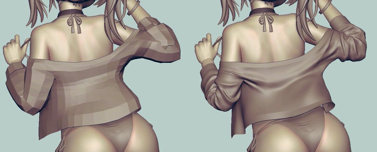 これはこう。
明日にはマスト終わるかな
#zbrush