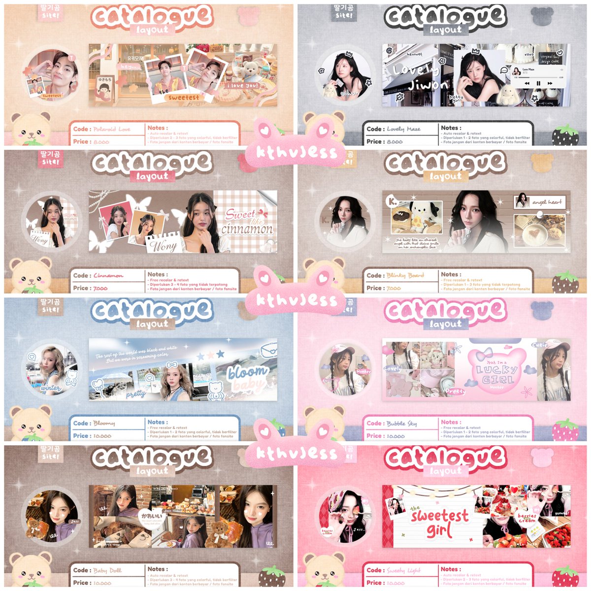 kthvjess's tweet image. help rt/like? thank youu 🩷

haii semuanya👋🏻 aku mulai open watermark dan layout lagi yaa! lebih detailnya bisa liat thread dibawah ini, kalau masih bingung atau mau nanya-nanya dulu boleh langsung dm aku aja yaa 🤗