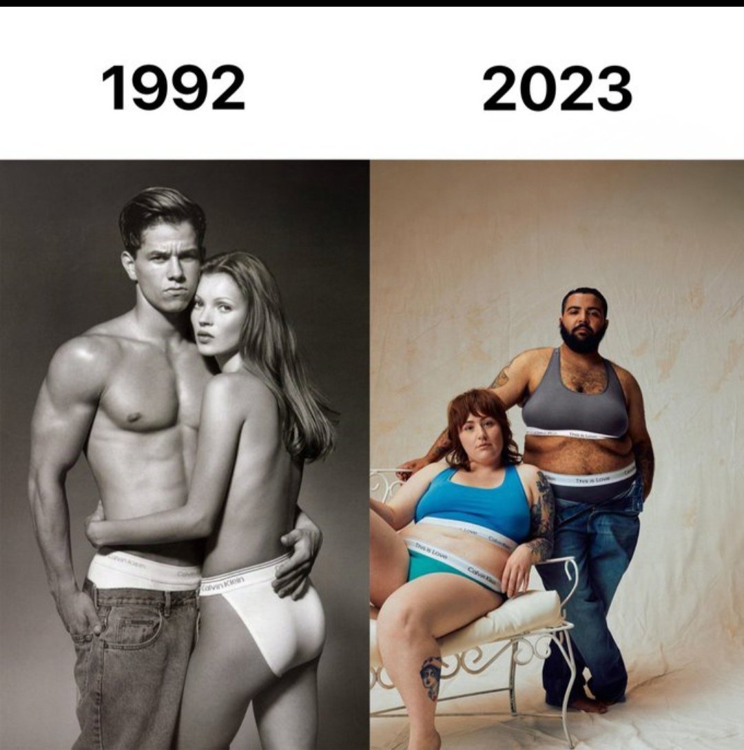 MasculineNotes's tweet image. "When a society loses its moral compass, it collapses from within." – G.K. Chesterton

A Thread Exposing the Decline of the West🧵

1. The Celebration of Obesity