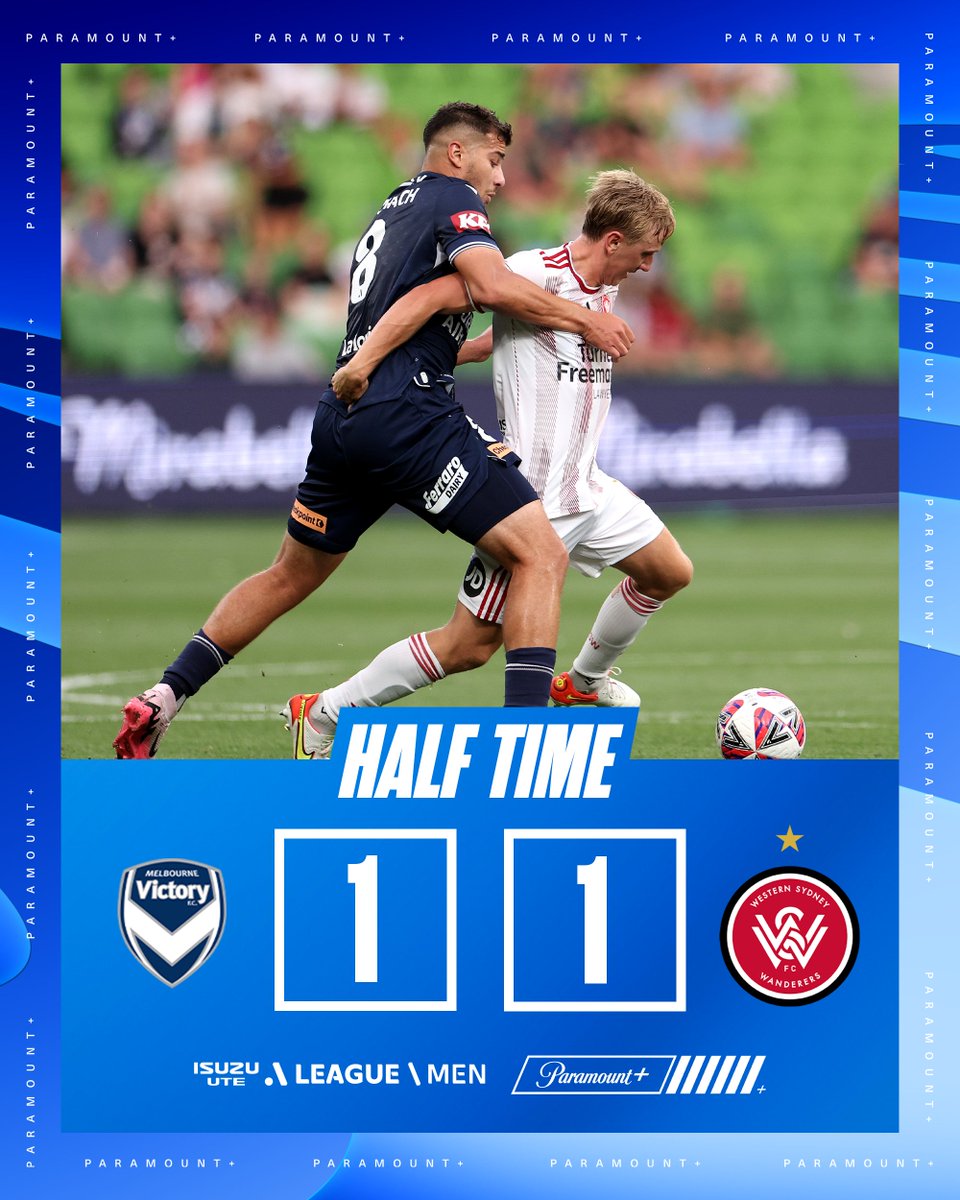 ParamountPlusAU's tweet image. HT | Miranda opened the scoring before inexplicably gifting the Wanderers a perfect opportunity to level proceedings 🤯

Don't miss the incredible second half of #MVCvWSW LIVE on Paramount+ 📺