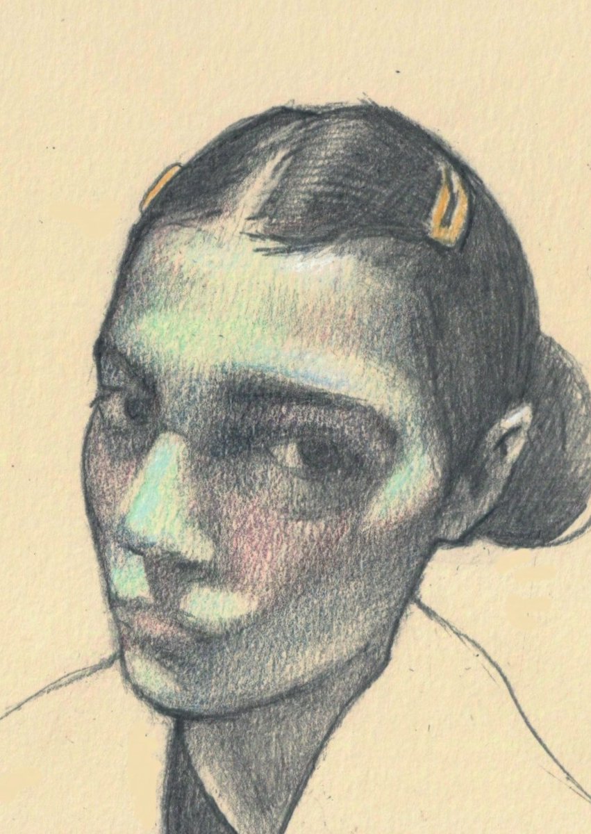 AlfieSims5's tweet photo. Pencil portrait. Pencil on toned paper.

#drawing #sketching #art #Traditionalart #sketch #pencil #realism #portrait https://t.co/abKjRDABqu