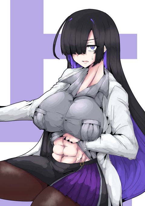 今日の日課はふぁんてぃあぷらんから上着たくし上げ腹筋バキバキ部夜語トバリさんです 