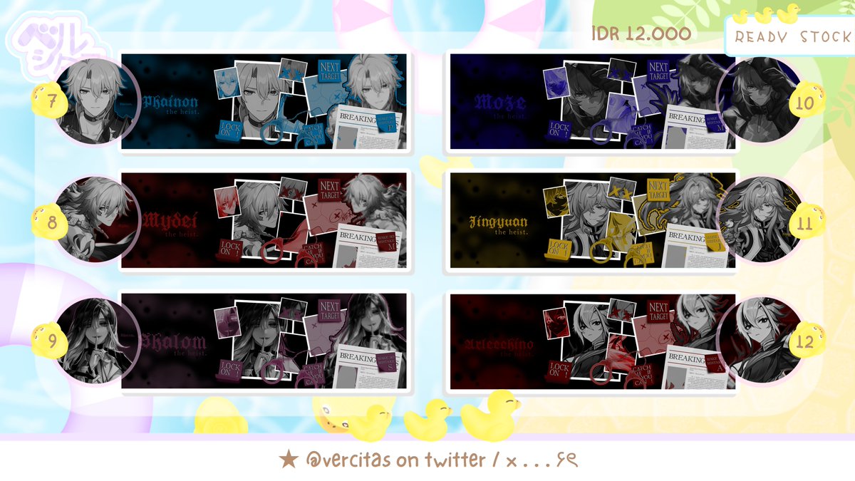 vercitas's tweet image. Help rt? thank u 🤍🐈‍⬛

HeLlaUr ~ Mine kembali dengan 12 layout gi, hsr, zzz, wuwa dan ptn yang bisa ditake sekarang juga lewat dm ! Prici only 12k, avail QRIS yuk jajank ~

#zonauang #zonajajan #zonaba