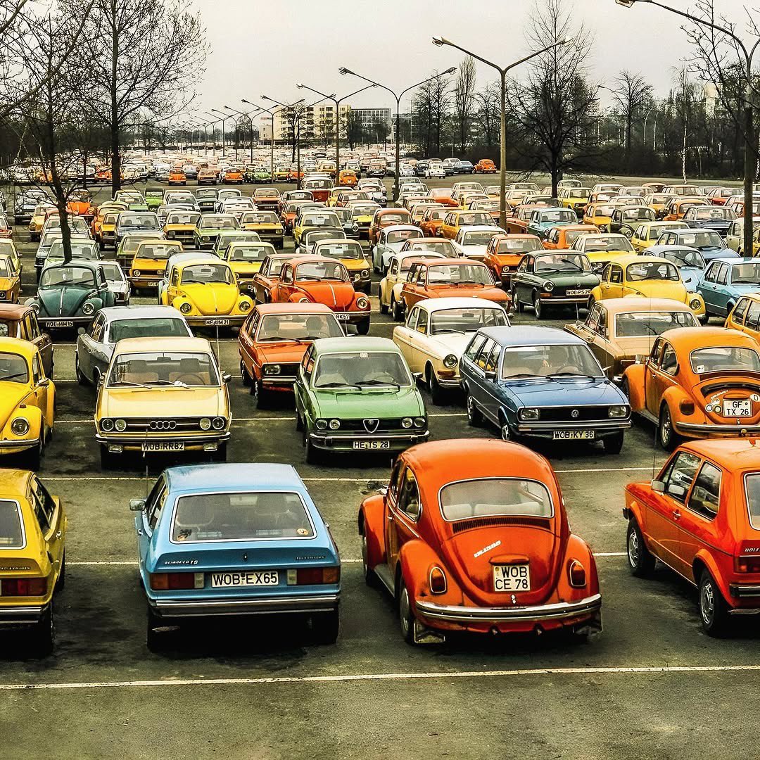 Cars were definitely more colourful in the 1970s!