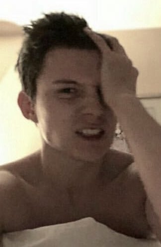 just  chillin’  in  bed  .