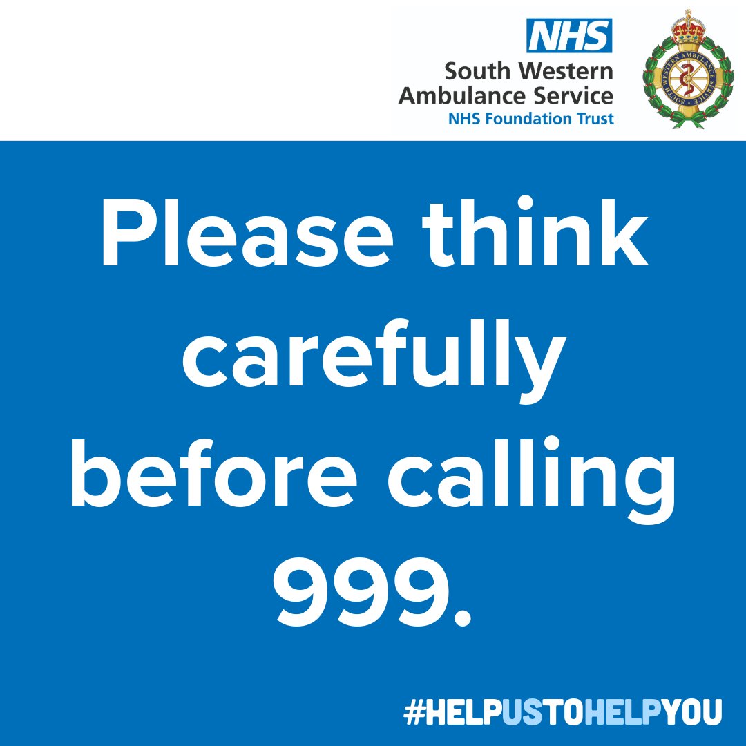 swasFT's tweet image. Our 999 services continue to be under pressure today. 🚑

The best way you can #HelpUsToHelpYou is by only calling 999 for life-threatening emergencies. 🚨

#MakeTheRightCall