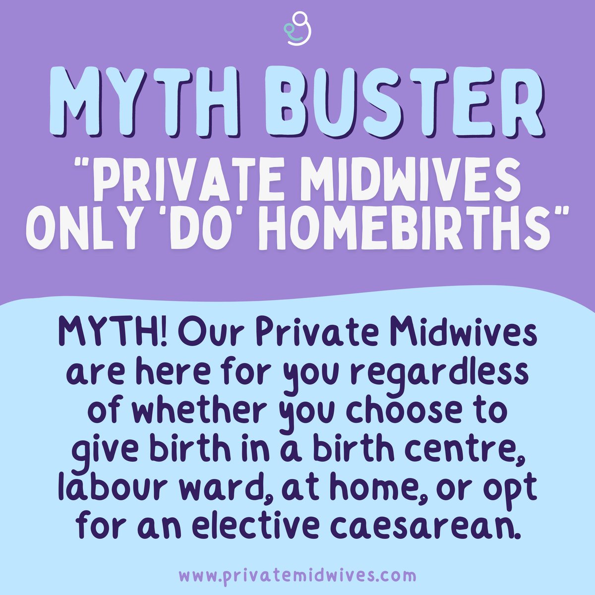 Private Midwives: Your dedicated support, whether you choose a home birth or an elective caesarean section. We're here to provide personalised care and expert guidance, debunking the myth that we only 'do' home births 🌟 

#PrivateMidwives #BirthChoices #MaternitySupport