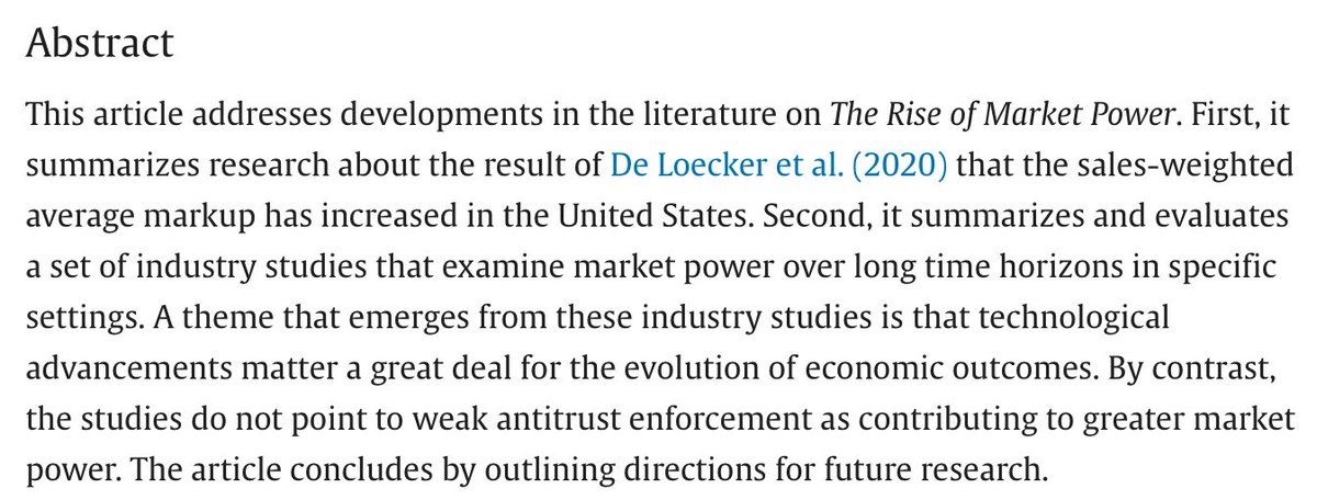 EARIE-News (@earie_news) on Twitter photo Forthcoming IJIO article by <a href="/NateHMiller/">Nathan Miller</a> "Industrial organization and The Rise of Market Power" doi.org/10.1016/j.ijin…
<a href="/sciencedirect/">Elsevier | ScienceDirect</a> Forthcoming IJIO article by <a href="/NateHMiller/">Nathan Miller</a> "Industrial organization and The Rise of Market Power" doi.org/10.1016/j.ijin…
<a href="/sciencedirect/">Elsevier | ScienceDirect</a>