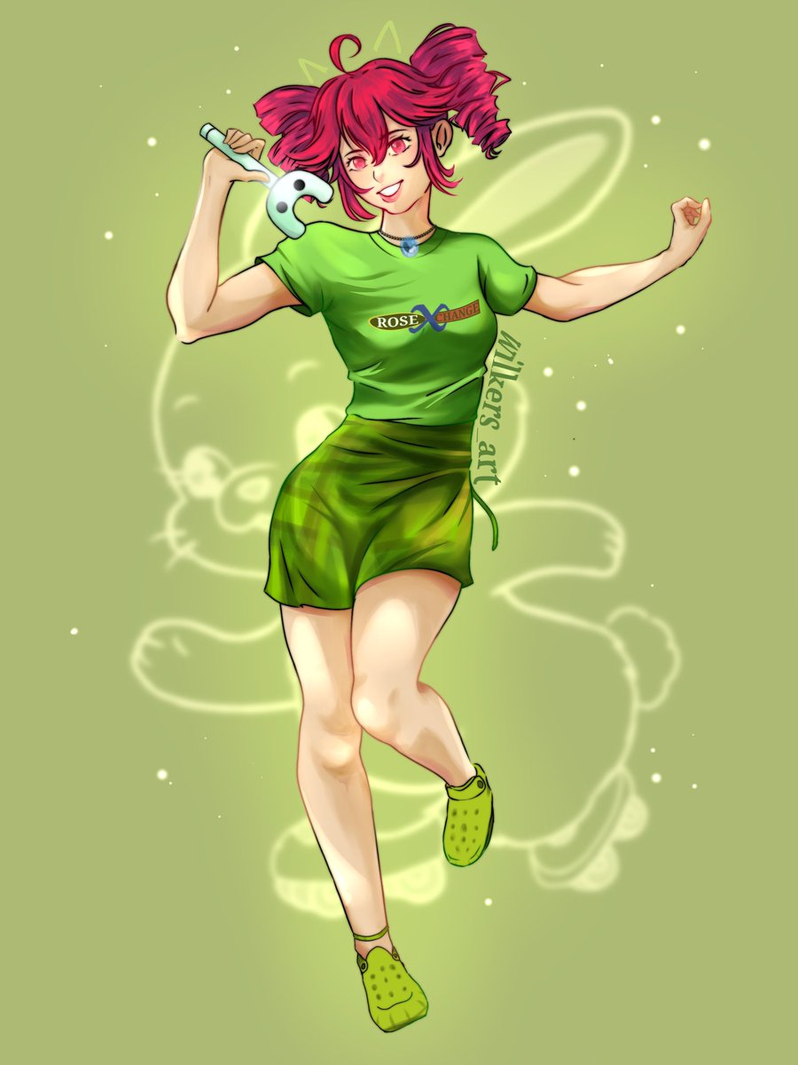 Mts n notaram mas eu desenhei ate o ultimo dedo na mao esquerda dela