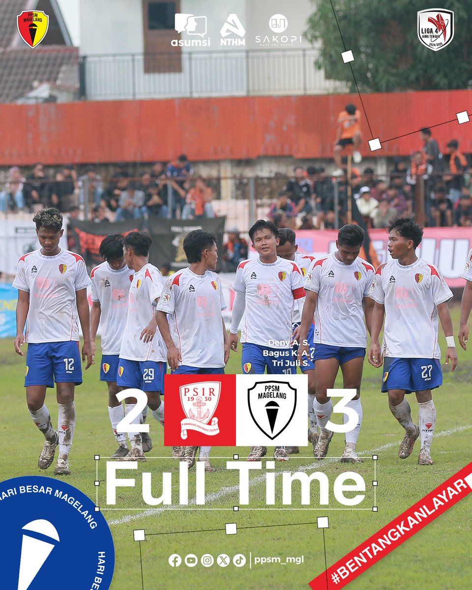 Full time, Lanjutkan berlayar Boys ⛵️ ⛵️⛵️
#BetangkanLayar