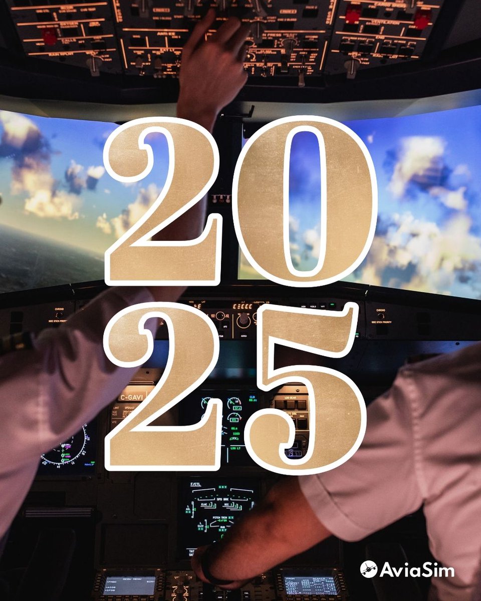 AviaSim_Fr's tweet image. Envolez-vous vers 2025 avec nous ! 🛫 Nous vous souhaitons une année pleine de nouvelles aventures et de moments inoubliables.
#aviation #pilotage #simulateur #avion #rêvedepilote #avgeeks