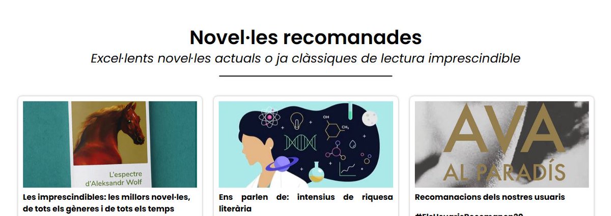 bibliosmataro's tweet image. ☝️Cada mes us proposem interessants recomanacions📚 en el nostre apartat web ➡️biblioteques.culturamataro.cat/prescripcio-le…
Consulta-les!
#prescripciólectora #novetats #bibliosmataró #lapompeu #antonicomas #lapopular @CulturaMataro @BibliosMaresme @bibliotequescat @bibliotequesXBM