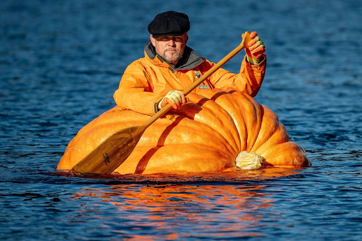 Раз <a href="/AlyonaFonya/">пищевая ценность</a> такая огородница - была придумана задача со звездочкой: сначала вырастить просто большую тыкву, а потом прям гигантскую чтобы я из неё сделал лодку и куда-то сплавал, например)
У меня даже подходящий пикап для транспортировки есть…