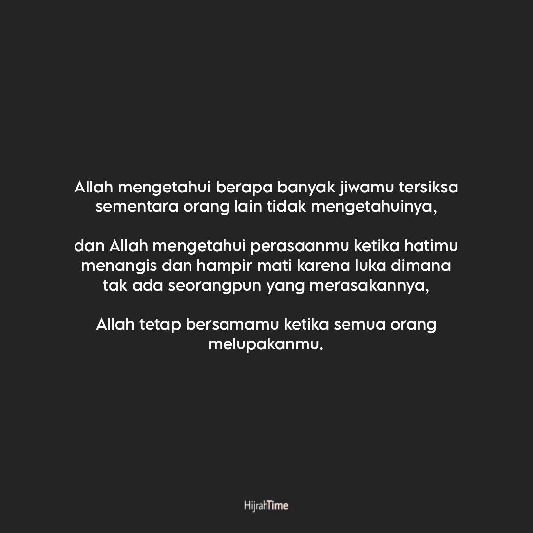 Allah lah yang selalu ada 💙🥺