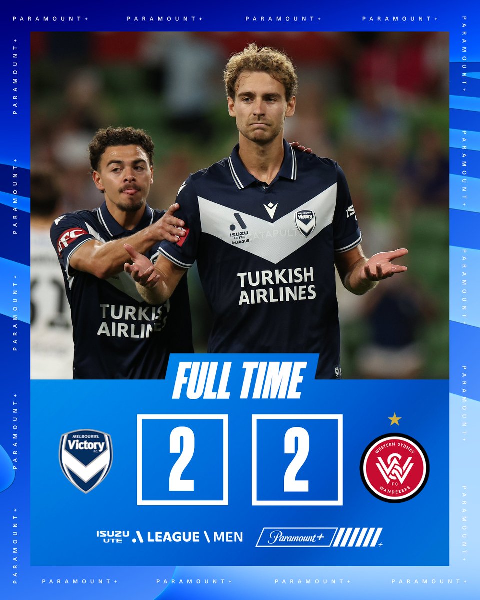 ParamountPlusAU's tweet image. FT | A late Ryan Teague penalty sees @gomvfc receive a share of the spoils 🤝

A fair result after a thoroughly entertaining contest 

Catch the highlights from #MVCvWSW now on Paramount+ 📺