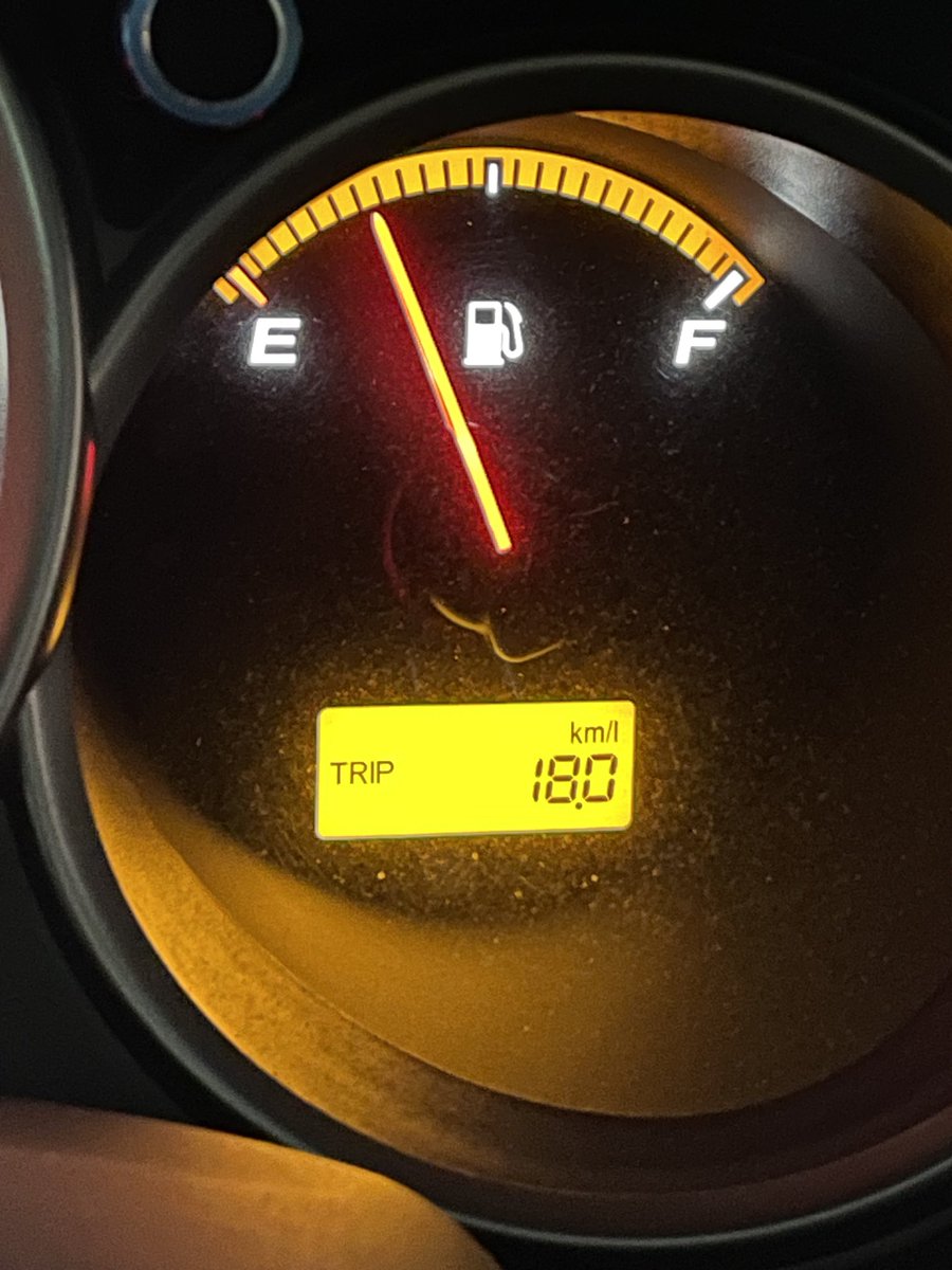 地元帰省で高速乗ったら珍しくカタログ燃費近く出た！