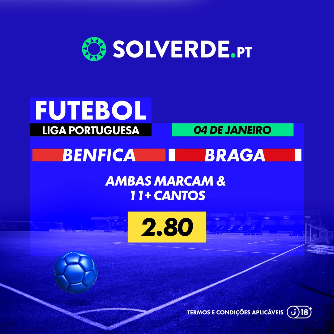 Se este Bet Builder bater damos 10€ em Free Bets a 10 pessoas que derem RT.

Têm de estar a seguir-nos.

Aproveita a odd em 🌍 sol-ver.de/diXSik9