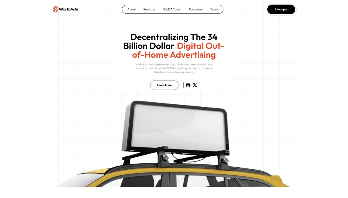 worldads.io (@worldadsdotio) on Twitter photo A New Era Of De-Pin Is Coming To <a href="/Cardano/">Cardano Community</a>
Introducing <a href="/worldadsdotio/">worldads.io</a>, a decentralized, blockchain-powered advertising network that will disrupt the Digital Out Of Home advertising industry and activate a global ad revenue sharing economy.
With innovative, blockchain-enabled A New Era Of De-Pin Is Coming To <a href="/Cardano/">Cardano Community</a>
Introducing <a href="/worldadsdotio/">worldads.io</a>, a decentralized, blockchain-powered advertising network that will disrupt the Digital Out Of Home advertising industry and activate a global ad revenue sharing economy.
With innovative, blockchain-enabled