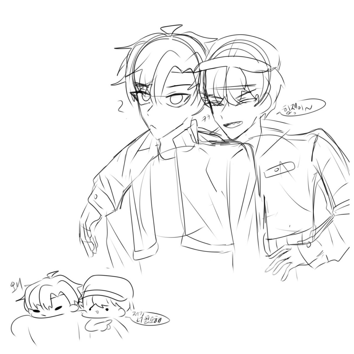 미수반 이빨조 낙서
새해기념으로 미수반 정주행 듕..