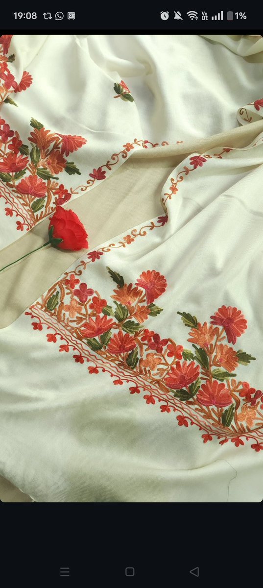 OneForKindness1's tweet photo. Kashmiri Embroidery Stoles @Rs.1250+Free Shipping. DM to order and check availability. https://t.co/wjZxV0S9GD