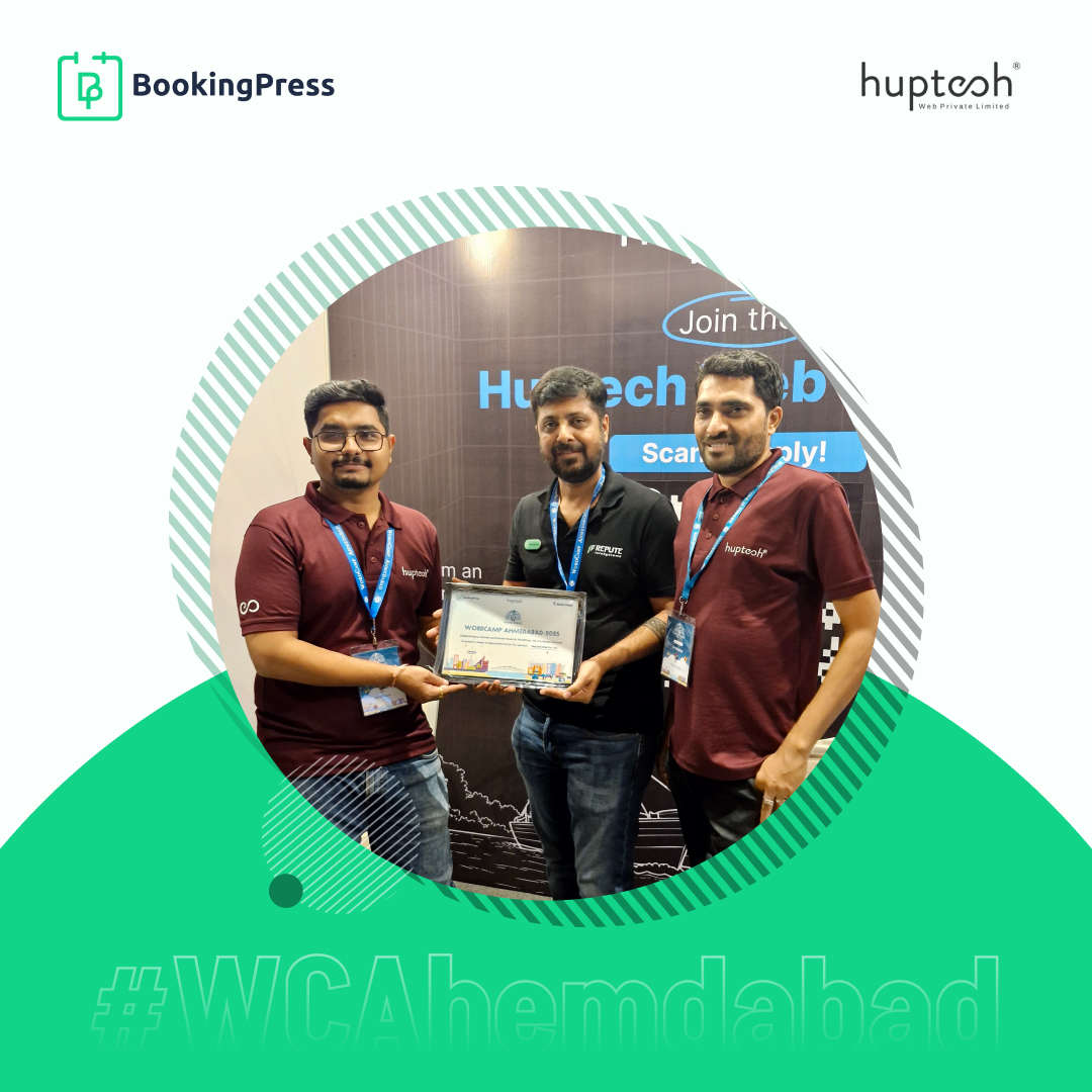 bookingpress's tweet photo. Thank you, @Huptechweb, for your amazing support at WordCamp Ahmedabad! Productive talks with such a forward-thinking team. Excited for whatโs next! ๐
@ankurchotai
#SilverSponsor #Huptech @armemberplugin #BookingPress #WCAhmedabad #WordCamp2025 #WordCamp #WordPressIndia https://t.co/zIbReZX4sg