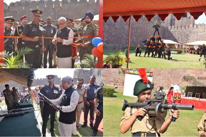 ARK_Bharatiya7's tweet image. Honored to attend the #KnowYourArmyMela2025 at the iconic Golconda Fort, inaugurated by Telangana Governor Shri @Jishnu_Devvarma ji, Witnessed the strength, innovation, &amp;amp; valor of our incredible #IndianArmy. A truly inspiring experience! 🇮🇳 #ArmyPride #Golconda #SaluteToHeroes