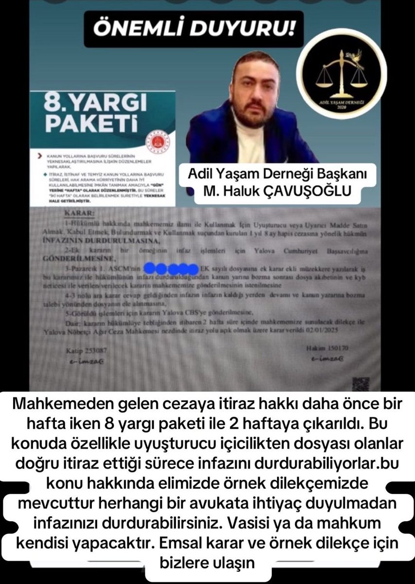 ÖNEMLİ DUYURU!

Affedin Topluma Kazandırın